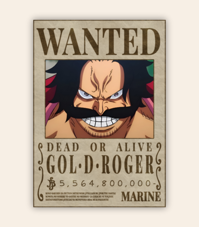 Roger Onepiece Wanted Poster