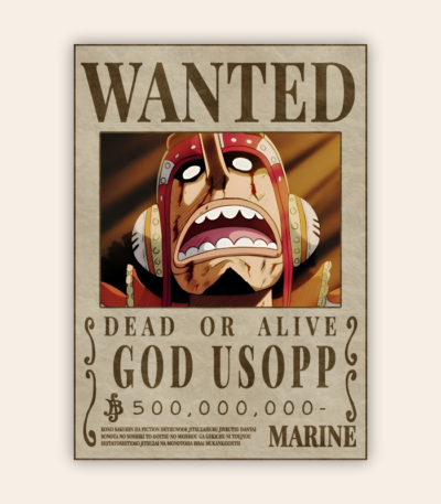 Usopp Onepiece Wanted Poster