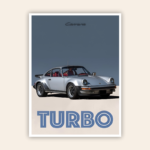 1977 Porsche Turbo Carrera Metal Poster