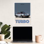 1977 Porsche Turbo Carrera Metal Poster