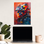 Max Verstappen F1 Metal Poster