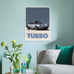 1977 Porsche Turbo Carrera Metal Poster