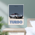 1977 Porsche Turbo Carrera Metal Poster