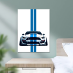 Ford Mustang GT Minimalistic Metal Poster