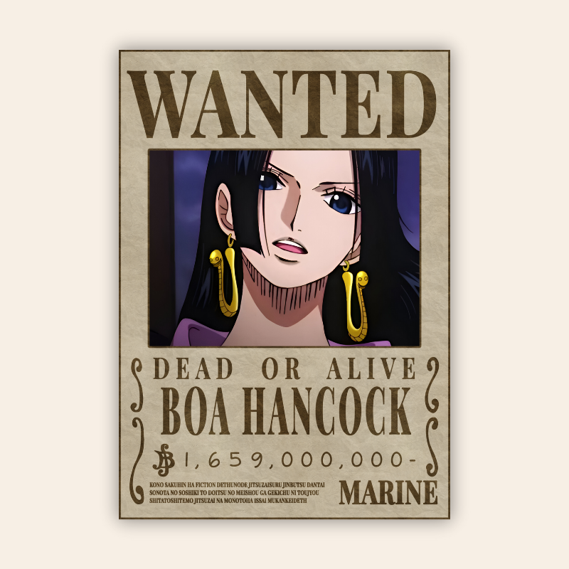 Boa Hancock Onepiece Wanted Poster