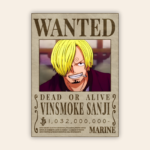 Vinsmoke Sanji Onepiece Wanted Poster