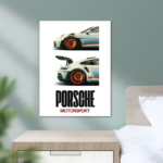 Porsche Motorsport Car Metal Poster