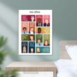 The Office Character Minimalist Metal Poster