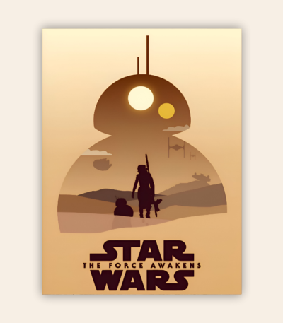 Star Wars Minimalist Metal Poster