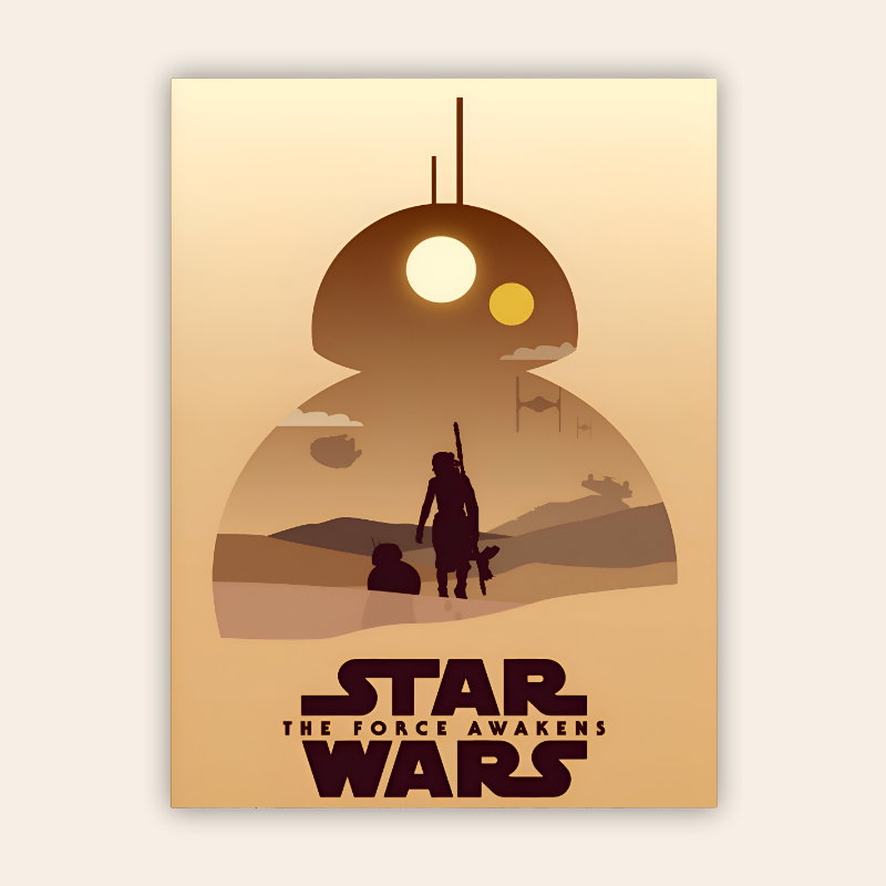 Star Wars Minimalist Metal Poster