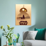 Star Wars Minimalist Metal Poster