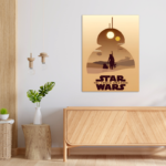 Star Wars Minimalist Metal Poster