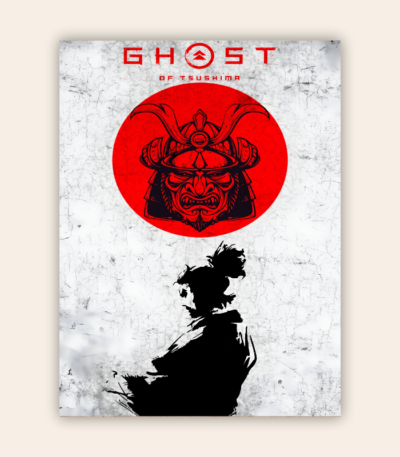 Ghost of Tsushima Aesthetic Metal Poster