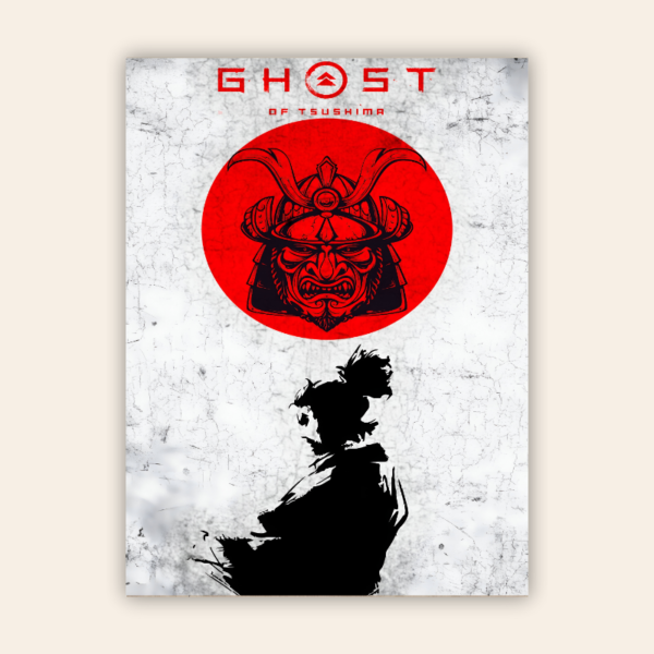 Ghost of Tsushima Aesthetic Metal Poster