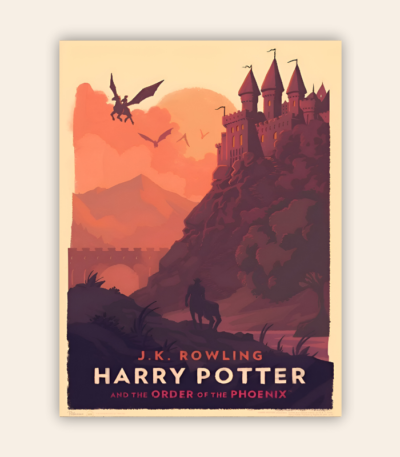 Minimalist Harry Potter Order Of The Phoenix Metal Poster