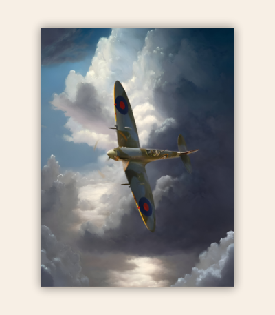 Spitfire Aircraft Metal Poster