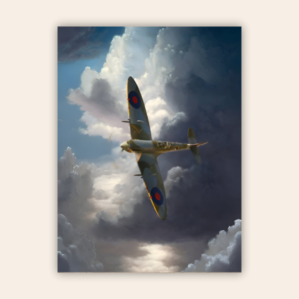 Spitfire Aircraft Metal Poster