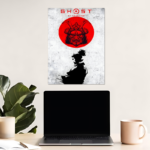 Ghost of Tsushima Aesthetic Metal Poster