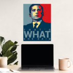 The Office Michael Scott Minimalist Metal Poster