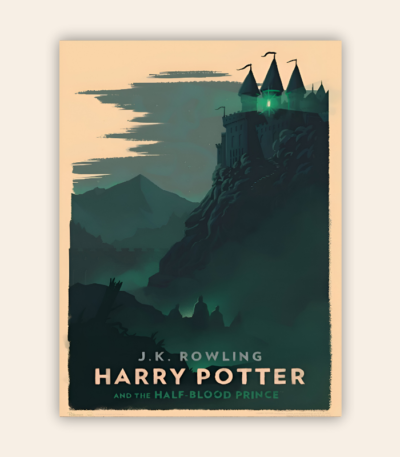 Minimalist Harry Potter The Half Blood Prince Metal Poster