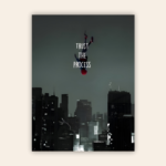 Trust The Process Motivational Metal Poster