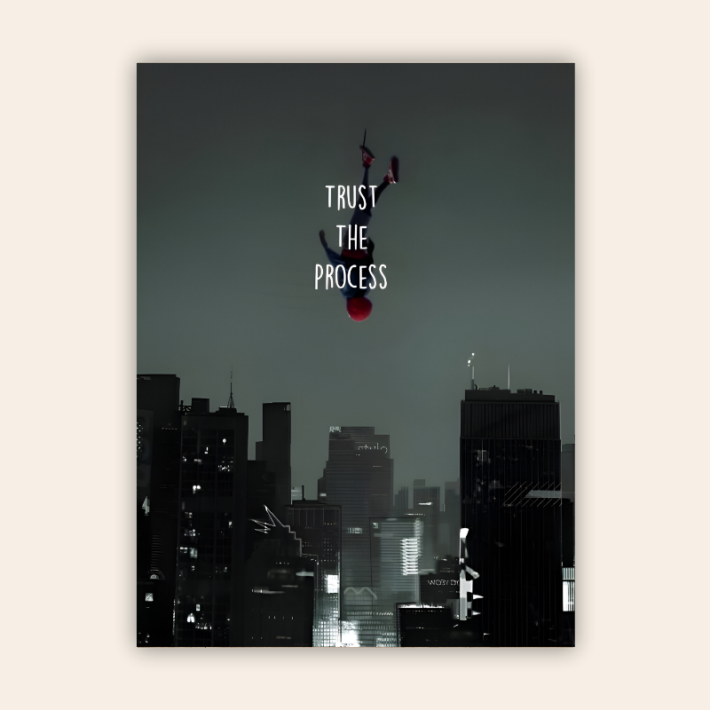 Trust The Process Motivational Metal Poster Trust The Process Motivational Metal Poster