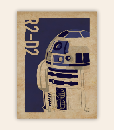 Star Wars R2D2 Metal Poster