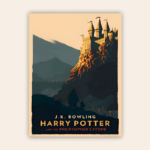 Minimalist Harry Potter Philosopher’s Stone Metal Poster