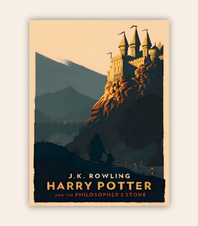 Minimalist Harry Potter Philosopher’s Stone Metal Poster