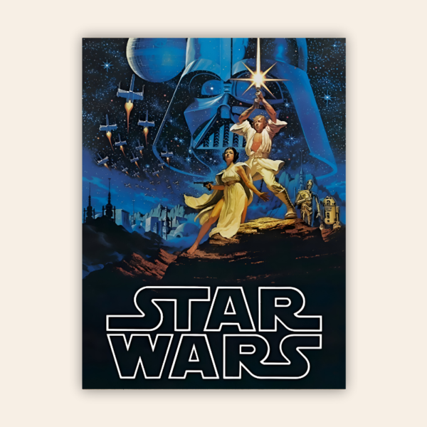 Star Wars Empire Strikes Back Return of the Jedi Metal Poster