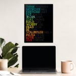 Think Network Exercise Motivational Metal Poster