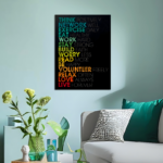 Think Network Exercise Motivational Metal Poster