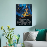 Star Wars Empire Strikes Back Return of the Jedi Metal Poster