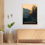 Minimalist Harry Potter Philosopher’s Stone Metal Poster