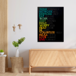 Think Network Exercise Motivational Metal Poster