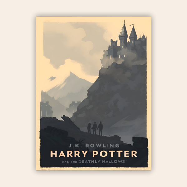 Minimalist Harry Potter Deathly hollows Metal Poster