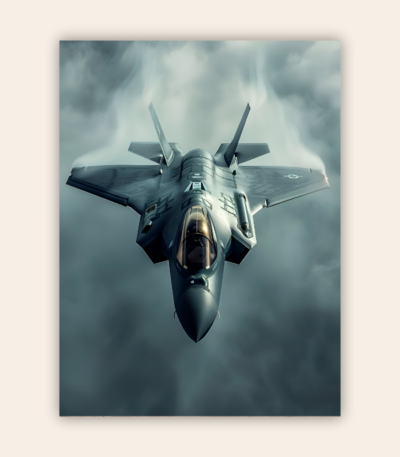 F-35 Stealth Airplane Metal Poster