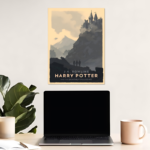 Minimalist Harry Potter Deathly hollows Metal Poster