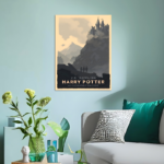 Minimalist Harry Potter Deathly hollows Metal Poster