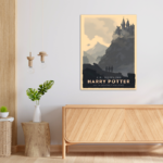 Minimalist Harry Potter Deathly hollows Metal Poster