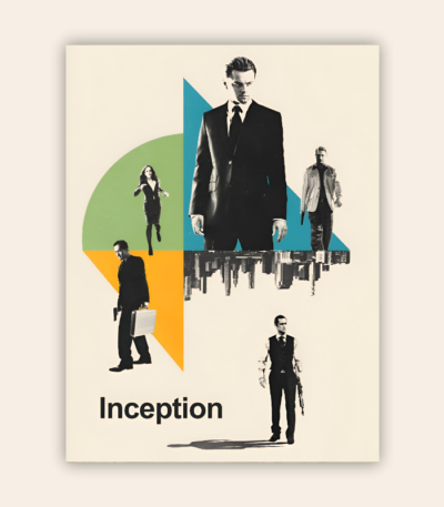 Inception Movie Minimalistic Metal Poster