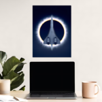 Concorde Minimalistic Airplane Metal Poster