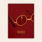 Harry Potter Minimalistic Metal Poster