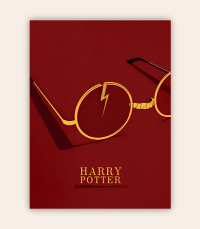 Harry Potter Minimalistic Metal Poster