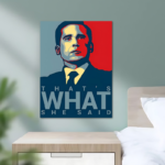 The Office Michael Scott Minimalist Metal Poster