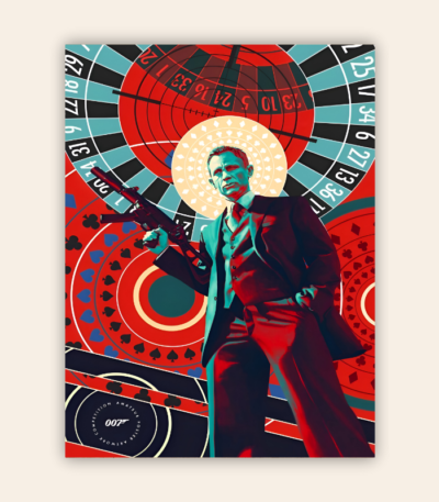 James Bond Metal Poster