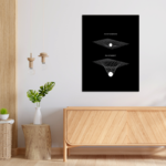 Regret Of Pain Vs Discipline Motivational Metal Poster