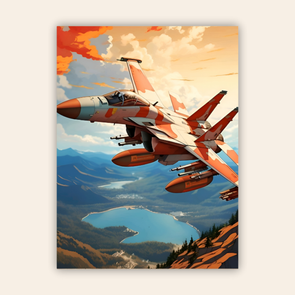 Sukhoi Fighter Plane Metal Poster