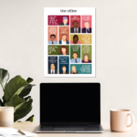 The Office Character Minimalist Metal Poster