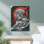 Interstellar Minimalist Metal Poster